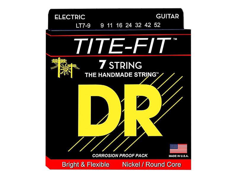DR LT7-9 Niklové struny pre elektrickú sedemstrunovú gitaru | Struny pre sedemstrunové gitary - 01