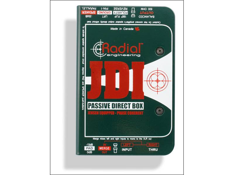 Radial JDI - pasívny DI box | Pasívne DI-boxy - 01