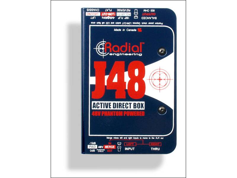 Radial J48 aktívny DI box | Aktívne DI-boxy - 01