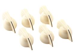 FENDER Chicken Head Knobs, Cream 6 ks | Potenciometre