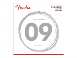 FENDER Stainless 350's Guitar Strings, Stainless Steel, Ball End, 350L | Struny pre elektrické gitary .009