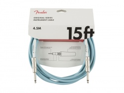 FENDER Original Series Instrument Cable, 15', Daphne Blue | 4,5m