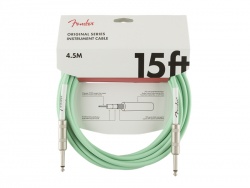 FENDER Original Series Instrument Cable, 15', Surf Green | 4,5m