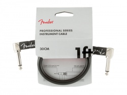 FENDER Professional Series Instrument Cables, Angle/Angle, 1', Black | Káblové prepojky