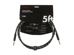FENDER Deluxe Series Instruments Cable, Straight/Straight, 5', Black Tweed | Káblové prepojky