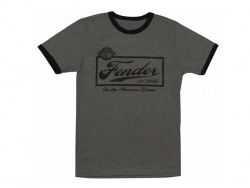 Fender Tričko Beer Label Ringer T GRY/BK S | Tričká S