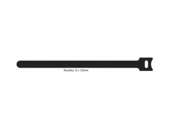 ProCab BST112 - vázací pásek 12x125mm - 10ks | Viazacie káblové pásky
