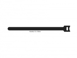 ProCab BST115 - vázací pásek 12x150mm - 10ks | Viazacie káblové pásky