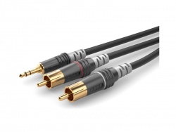 Sommer Cable HBA-3SC2-0150 - Jack 3,5 - 2x RCA samec - 1,5m | Rozbočovacie káble, redukcie