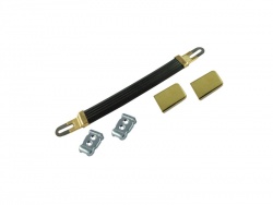 TAD Marshall Style Strap handle, black with Gold ends | Náhradné diely pre gitarové aparáty