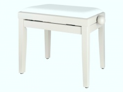 Klavírní stolička Proline - bílý mat | Klavírne stoličky