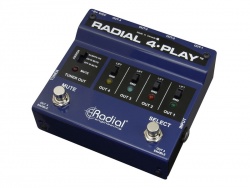 Radial 4-Play Multi-Output DI Box | Signálové prepínače