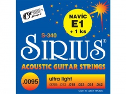 SIRIUS č. 340 - sada 0095 | Struny pre akustické gitary .009