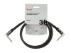 FENDER Professional Series Instrument Cables, Angle/Angle, 3', Black | Káblové prepojky - 01