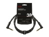FENDER Deluxe Series Instrument Cable, Angle/Angle, 3', Black Tweed | Káblové prepojky - 01