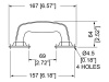 PENN H1430 | Držadlá, madlá, uchá pre výrobu cases, prepravných kufrov - 02