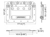 PENN H7165-10z | Držadlá, madlá, uchá pre výrobu cases, prepravných kufrov - 02