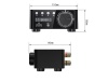 Zosilňovač 2.0 2x25W s AUX IN, Bluetooth, USB, SD - strieborný | Zosilňovače - 03
